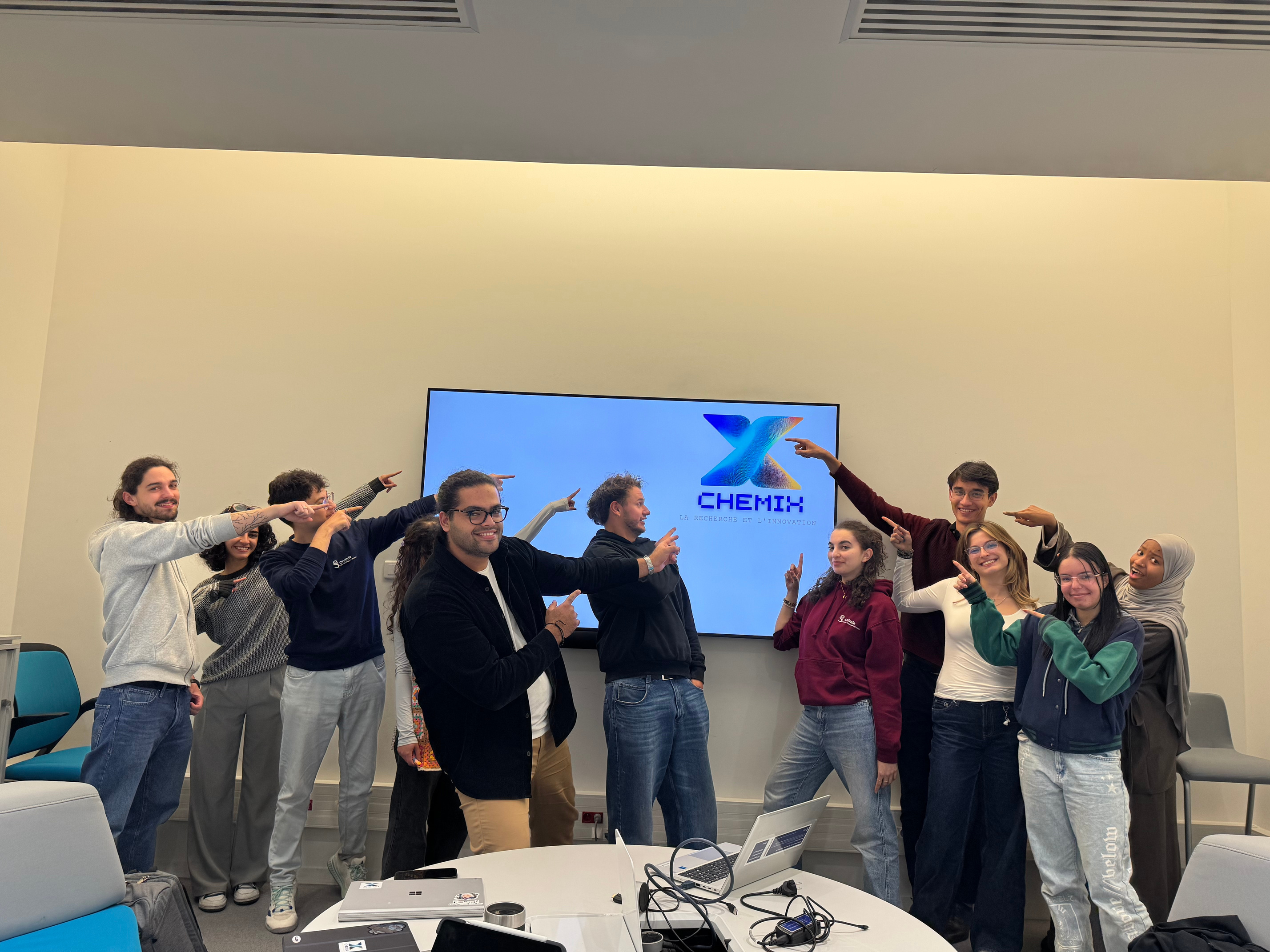 Équipe CHEMIX réunie lors d’une séance de projet