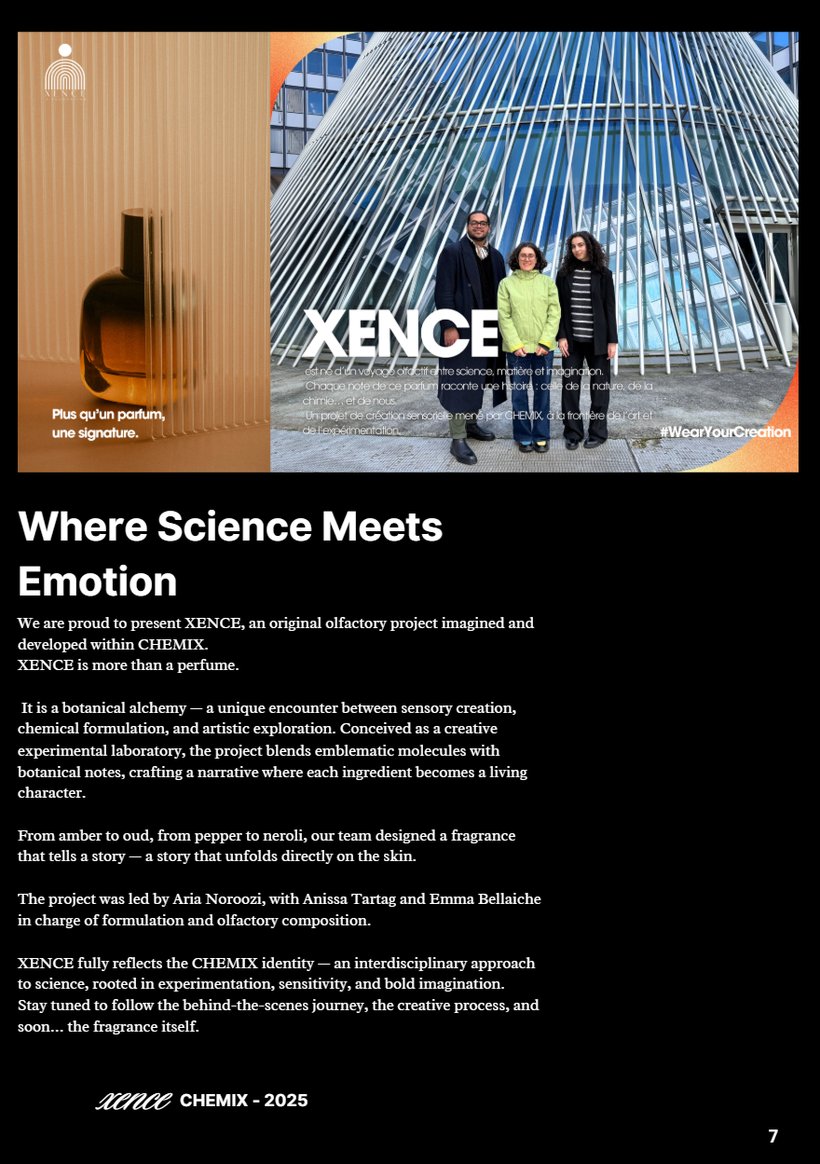 Affiche artistique publique du projet XENCE